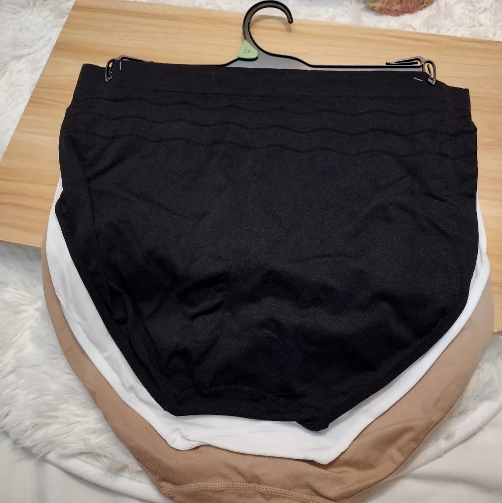 Prima Valentina 3-Pack Seamless high waisted Women's Panties Plus Size 3X 🆕